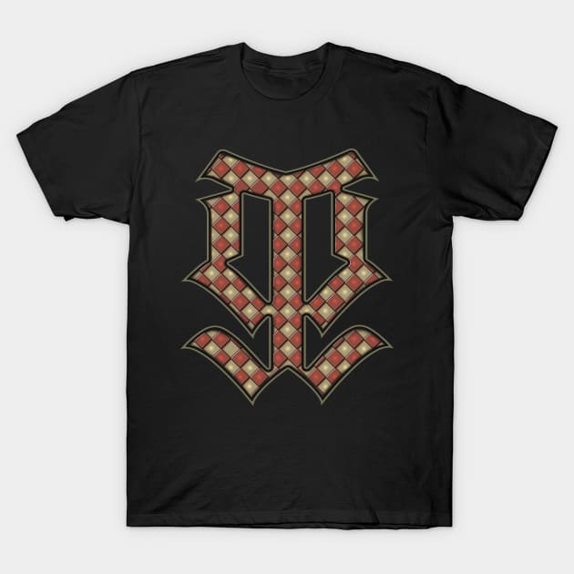 Gothic Checkerboard Symbol T-Shirt by NormanX